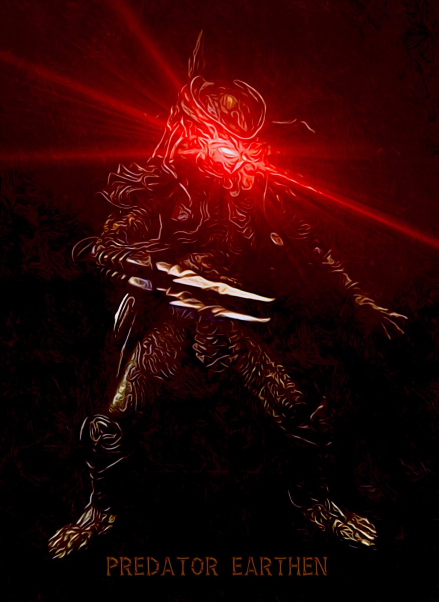 Nymphaea 先々日から投稿しているアースンを イラスト風味にしました 海外のファンアート風 フィギュア撮影 オモ写 Figma プレデター プレデター アースン 写真加工