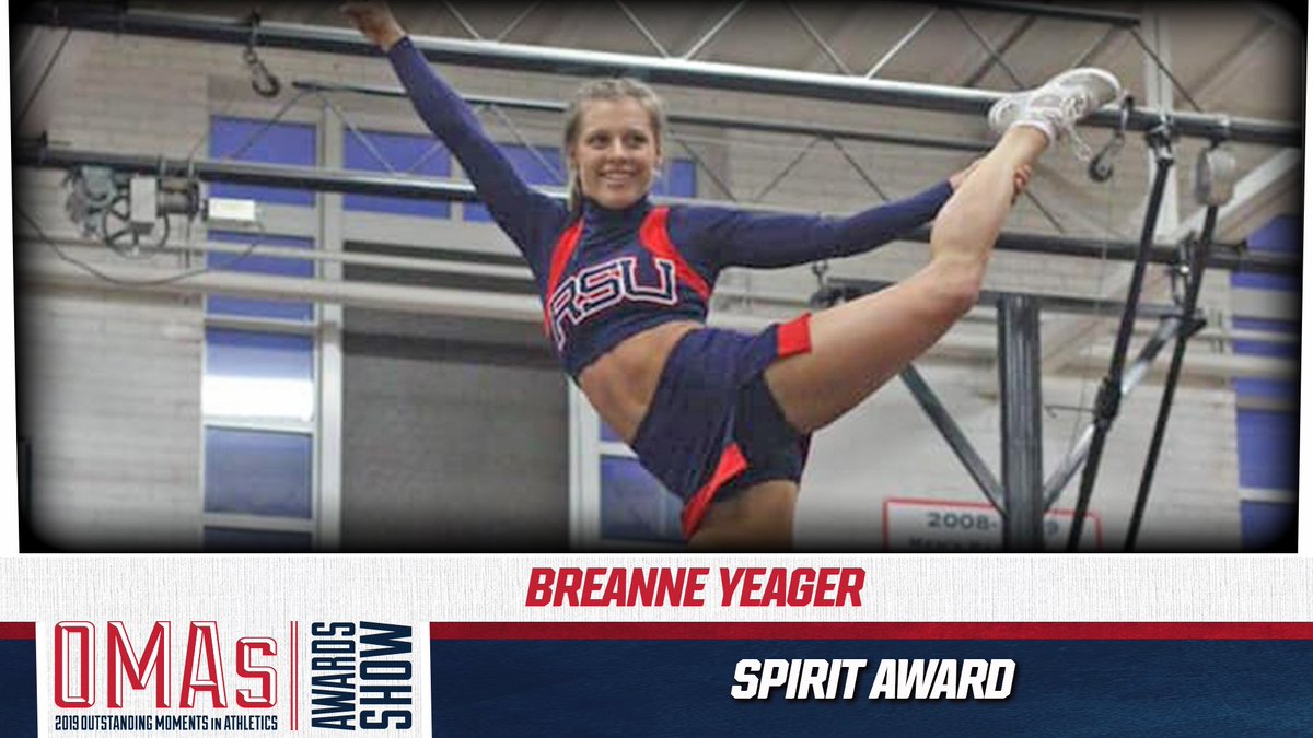RSUHillcats's tweet photo. Tonight at the 2019 OMA Awards Show, Breanne Yeager took home the Hillcat Spirit Award. #HillcatNation #OMAs2019 https://t.co/IEKeLGU0cy