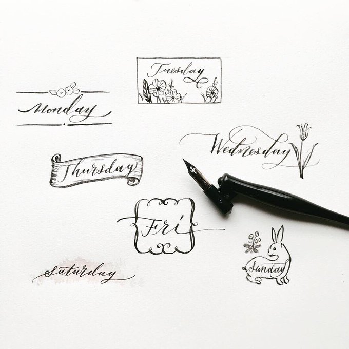 カリグラファー 趣味系youtuberはまね先生 6 7 8月分集中教室募集中さん がハッシュタグ バレットジャーナル をつけたツイート一覧 1 Whotwi グラフィカルtwitter分析