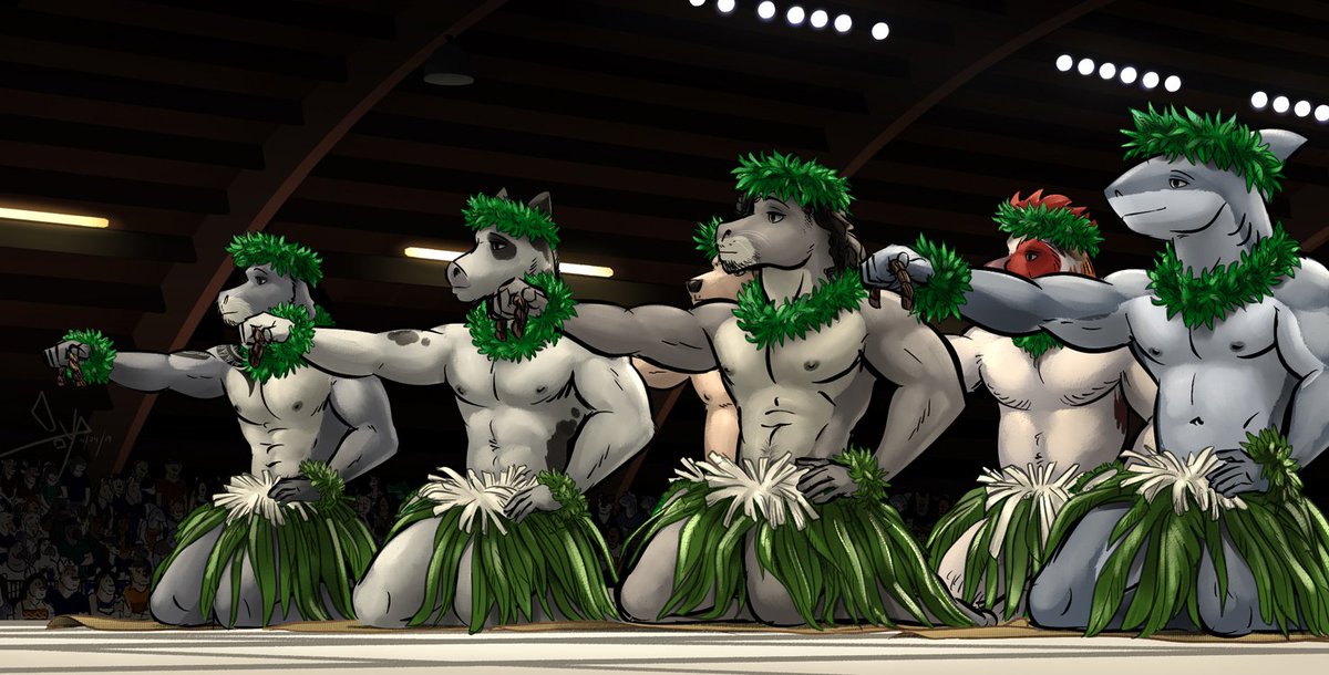 Time to celebrate all things Hula! The Merrie Monarch Festival officially starts tonight! Thanks again to <a href="/84elcamino/">BlueGuyNow</a> for bringing this amazing commission to canvas!! Make sure you guys catch the festival on Hawaii News Now.