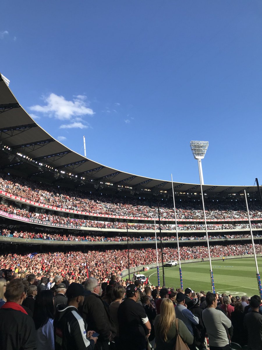 Is there a better stadium for sport? #AnzacDay2019 Go Bombers!!