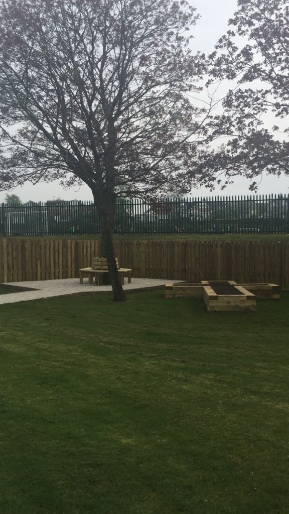 Work is now underway on both of our prayer gardens. We’re all excited to start planting.