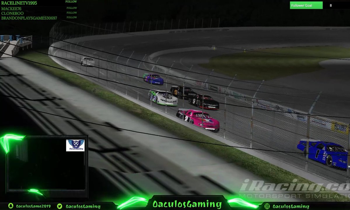 oaculos's tweet photo. https://t.co/IzcUYQQUwh 

Some great racing tonight at USA International. Thanks to those of you who stopped by on my off night. Your helping grow our community!

#racing #nascar #twitch #stream #oval #superlatemodel #cars #motor #fast #speed #race #iracing #OaculosGaming #fun https://t.co/02k8wWRUHT