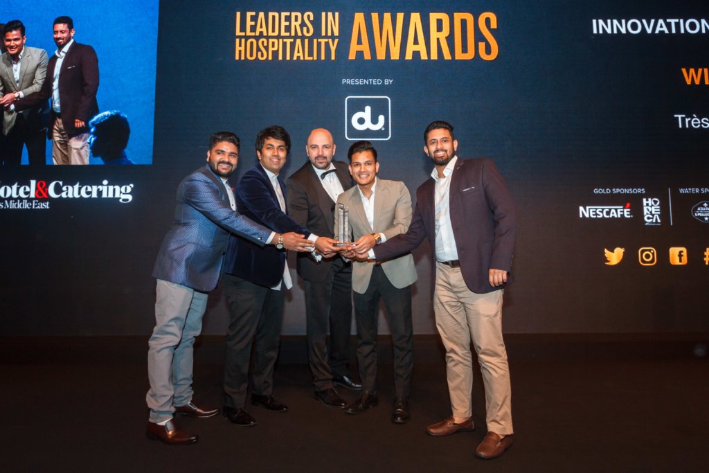 Bringing home our very first award - Innovation of the Year 2019 at the Leaders in Hospitality Awards by the Hotel &amp; Catering News Middle East.

#tresindstudio #innovationoftheyear #awards #2019 #michelinguide #hotelandcateringnewsmiddleeast #chefstableexperience #finedining #dxb
