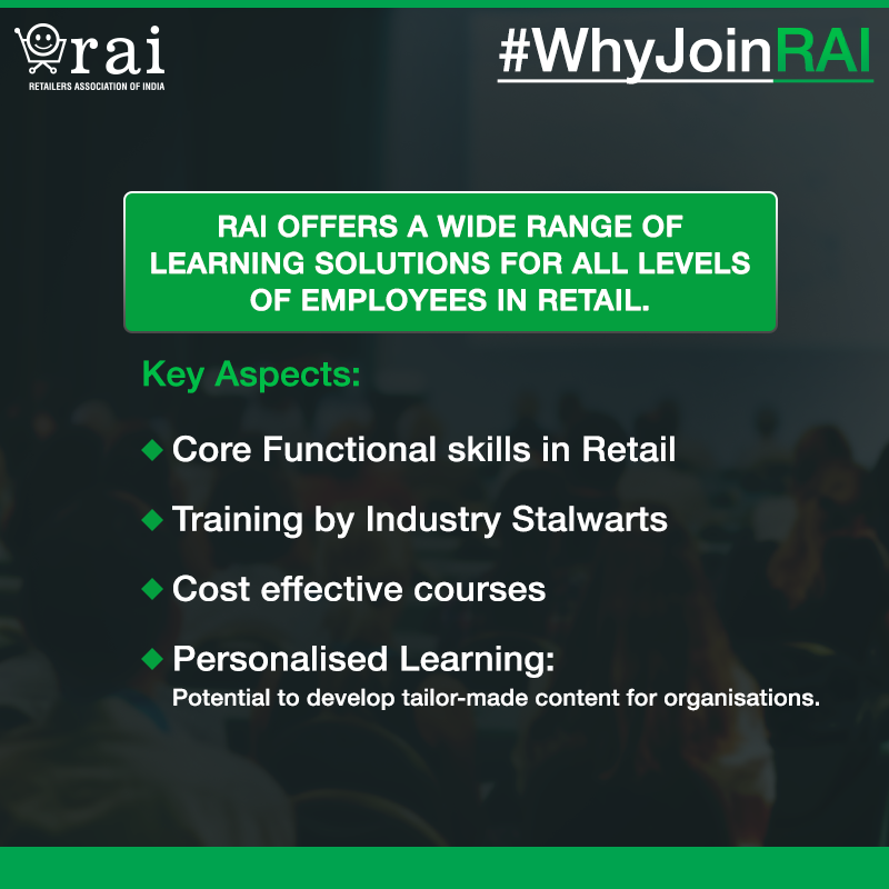 rai_india's tweet photo. Choose from the wide variety of learning resources available to #RAI members. Not a member yet? Join now: https://t.co/BwHSY5pyiT
#RAI #WhyJoinRAI #Retailers https://t.co/3Ku9BhElYT