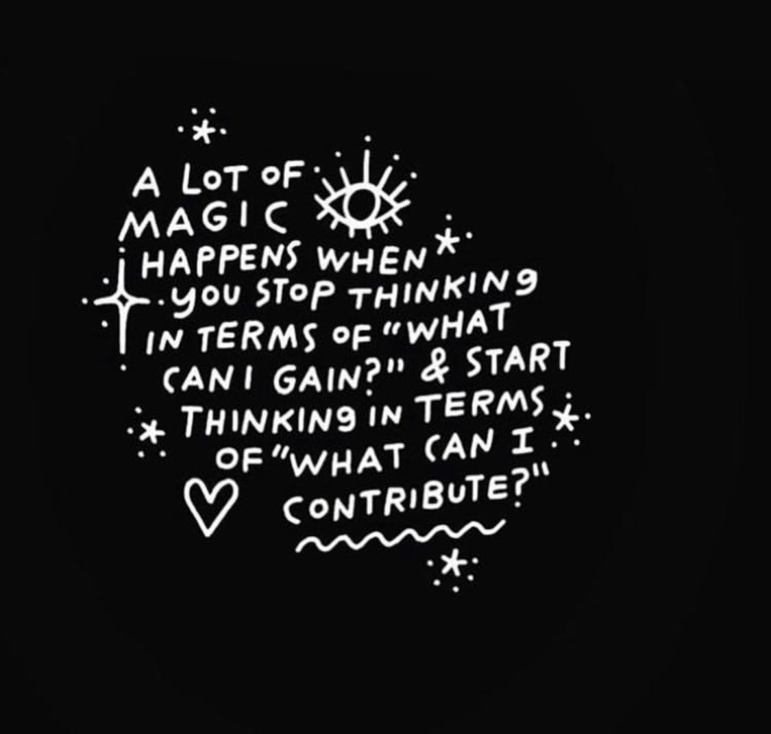 JessicaHuieMBE's tweet image. Imagine the magic you can create when you begin to think about what you can contribute, rather than what you can gain... #QOTD