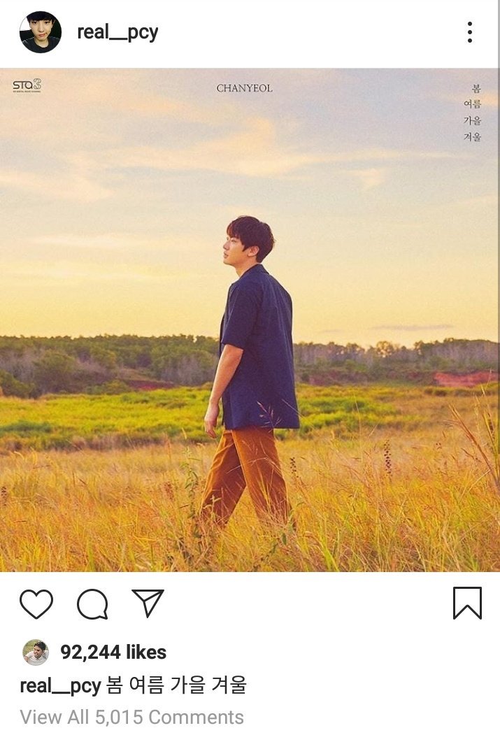 EXOKMKR's tweet photo. [YEOLSTAGRAM] 190425 #EXO #CHANYEOL Instagram update: “봄 여름 가을 겨울”

https://t.co/xamJCm6nfm

#BBMAsTopSocial EXO @weareoneEXO https://t.co/FYp6V1HeHI