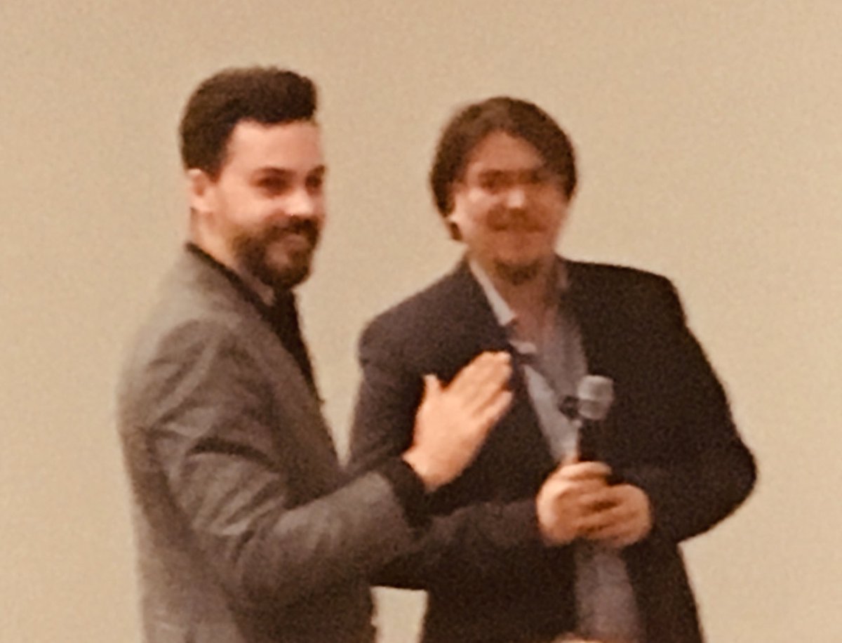 ⁦<a href="/GlebMaltsev/">Gleb Maltsev</a>⁩ delivering probably the most hands-on keynote speech I’ve ever seen. Well done to Volodymyr Likutin of Tehpereklad for giving the pitch of his life :) #Tupdate19 #TereTallin