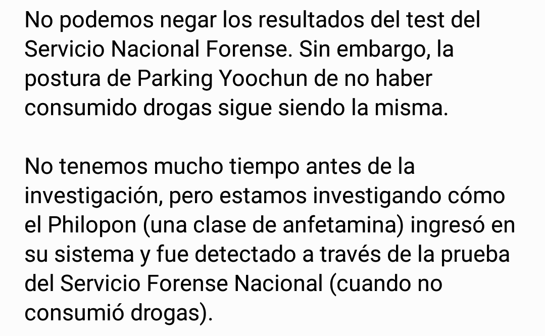 INAF_JYJ's tweet photo. [Trad] 190425 Comunicado del abogado de Yoochun: https://t.co/PABIvfhgHb