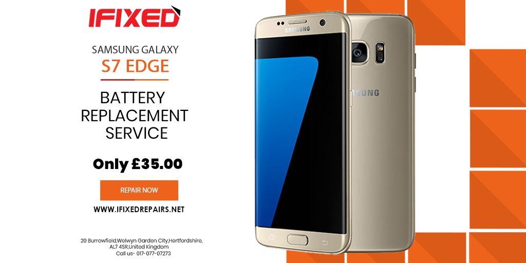 Samsung galaxy S7 Edge Battery Replacement Service
Log on to (link: ifixedrepairs.net) ifixedrepairs.net   for more information. 
#ifixedrepairs #repairshop #technology #battery  #smartphone #replacement #mobile #batteryreplacement #samsungmobile #SamsungGalaxyS7edge