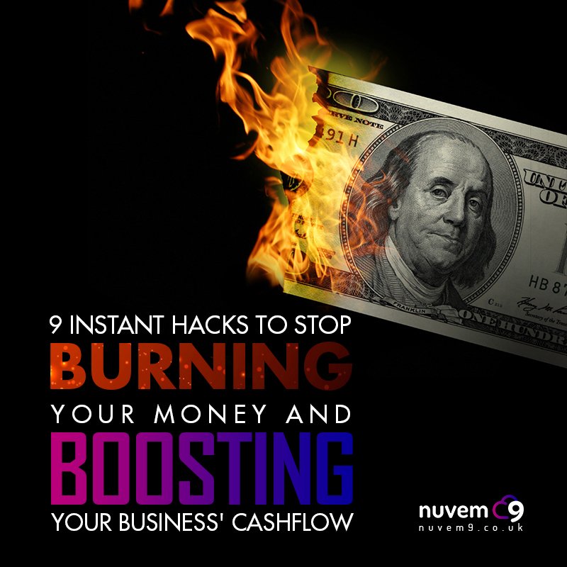 Nuvem9_Finance's tweet photo. 9 Instant hacks to stop burning your money & boosting your business' cashflow https://t.co/vY1RR38CjX #nuvem9 #cashflow #business #cashflowhacks https://t.co/P00lqWqZZd