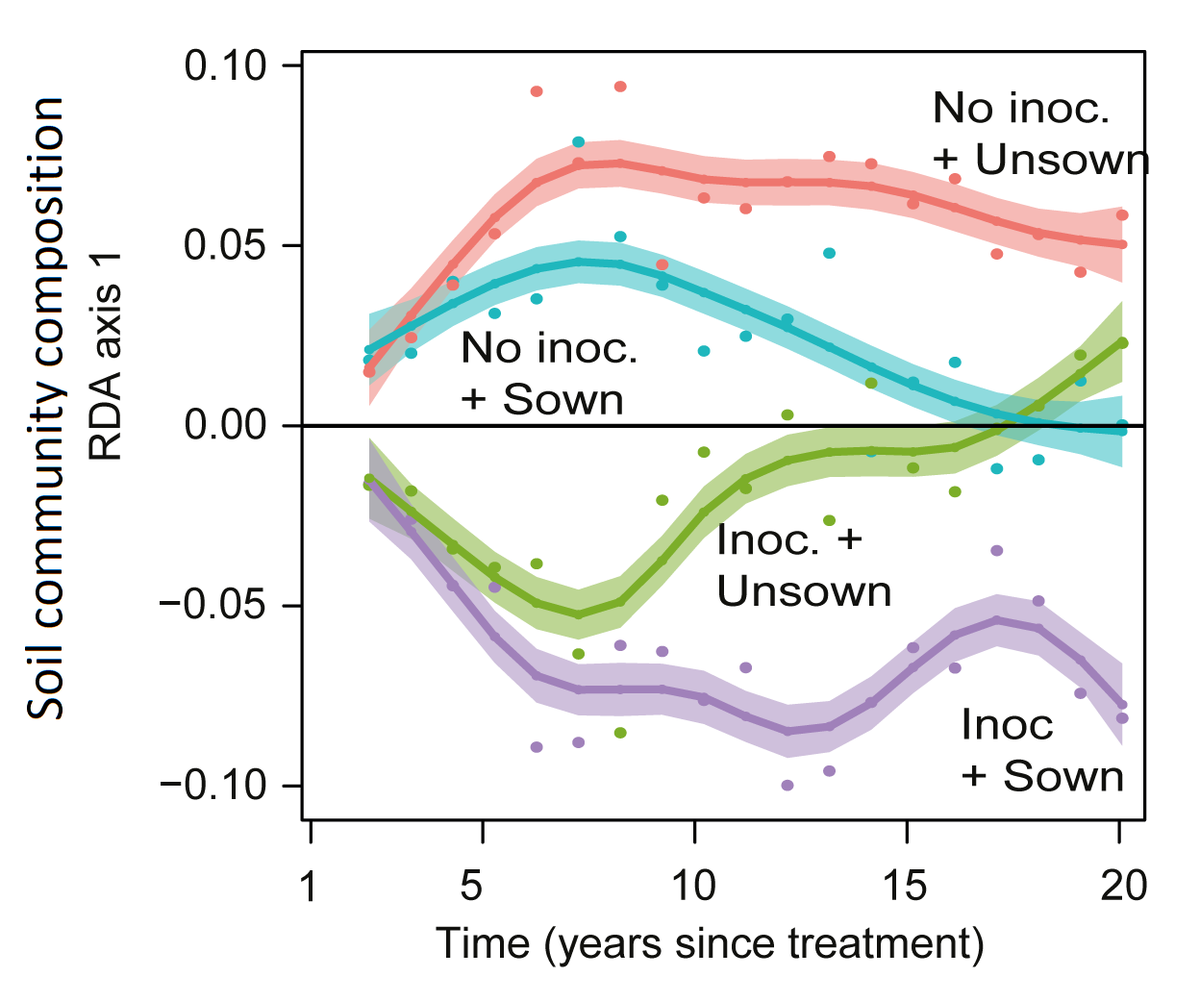 Dr. Jasper Wubs - @jwubs.bsky/social (@jasperwubs) on Twitter photo New paper out where we show that a single soil inoculation can alter #soil biotic community composition for over two decades!! Possibilities for belowground #restoration.
<a href="/niooknaw/">NL Inst of Ecology</a> <a href="/theGSBI/">Soil Biodiversity</a> #soilbiodiversity #soillegacies #fieldexperiment bit.ly/2XDYE04 1/2 New paper out where we show that a single soil inoculation can alter #soil biotic community composition for over two decades!! Possibilities for belowground #restoration.
<a href="/niooknaw/">NL Inst of Ecology</a> <a href="/theGSBI/">Soil Biodiversity</a> #soilbiodiversity #soillegacies #fieldexperiment bit.ly/2XDYE04 1/2