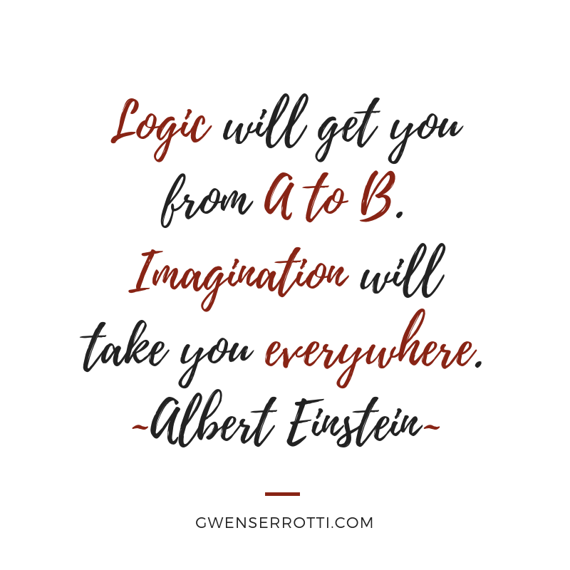 GwenSerrotti's tweet photo. "Logic will get you from A to B. Imagination will take you everywhere." ~Albert Einstein #DailyInspiration https://t.co/EZUKYV5Q6L