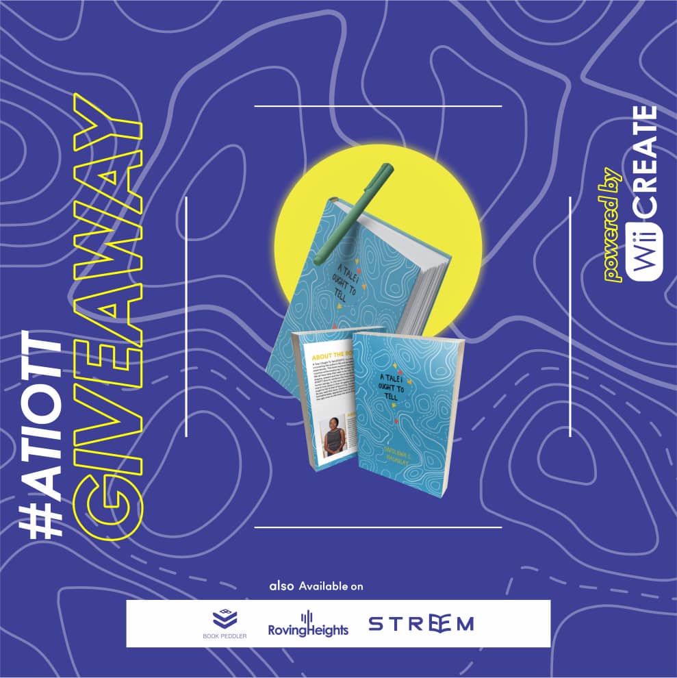 OreMacaulay's tweet photo. Yoooo 📢📢
@wiicreate is giving away copies of #ATIOTT. Here’s how to win:

1. Tell us why you love poetry?
2. Tag @wiicreate and @Oreoluwa_M and use these hashtags #ATIOTT #WiiAreOne 
3. The person with the highest retweet wins. https://t.co/Nfy3fMIltw