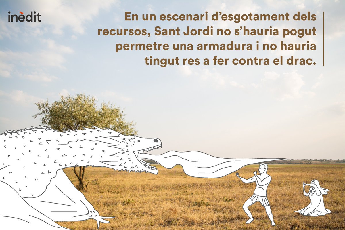 🌹🐉Per aquest #SantJordi hem volgut imaginar-nos quin hauria estat el final de la llegenda tenint en compte les diferents forces de canvi que ens envolten. Al llarg del dia d'avui us els anirem explicant.

Se t'acut un altre final alternatiu? Explica'ns-el! #SantJordi19inèdit