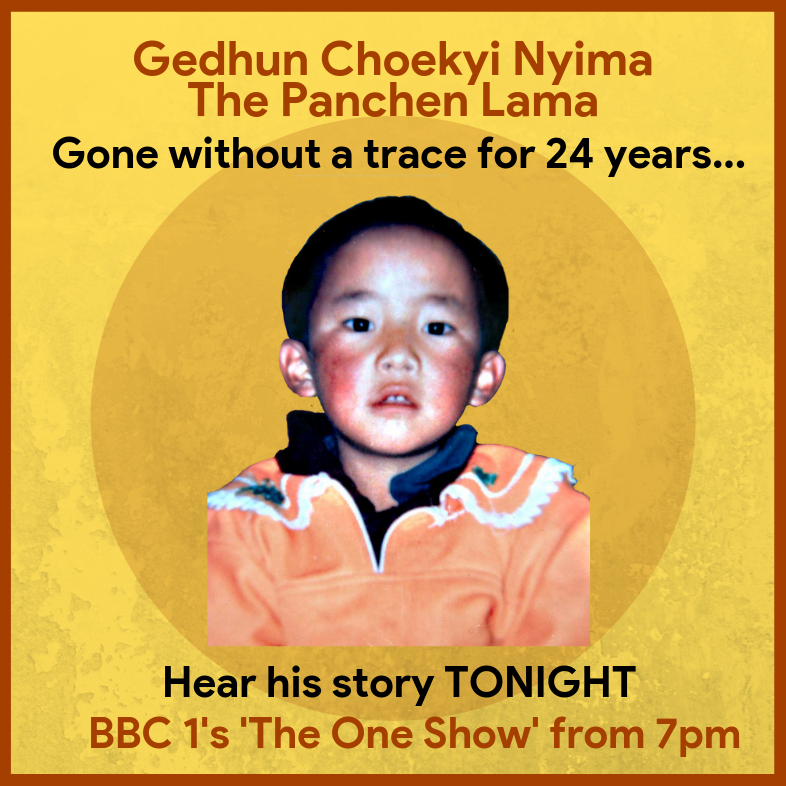 freetibetorg's tweet image. *TONIGHT – See the Panchen Lama’s story on the BBC*

#PanchenLama #FreeThePanchenLama #Missing #30years #FreeHimNow #WhereIsThePanchenLama #Tibet #Buddhism #BBC