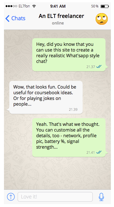 ELTFreelancers's tweet photo. Some of you might find this useful. Or just fun, like we did!
https://t.co/PGuUO6FmYa
Here's our example. https://t.co/gn694zgmLA