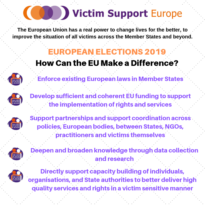 EuForumRJ's tweet photo. @VictimSupportEU produced a #VSEmanifesto for the European Parliament Elections (held between 23 and 26 May 2019) on how the EU can make a difference in securing victims' rights, democracy and justice. #EP2019 #MakeVictimsRightsaReality. https://t.co/OgHCSLlbuB https://t.co/aoNxGycKXk
