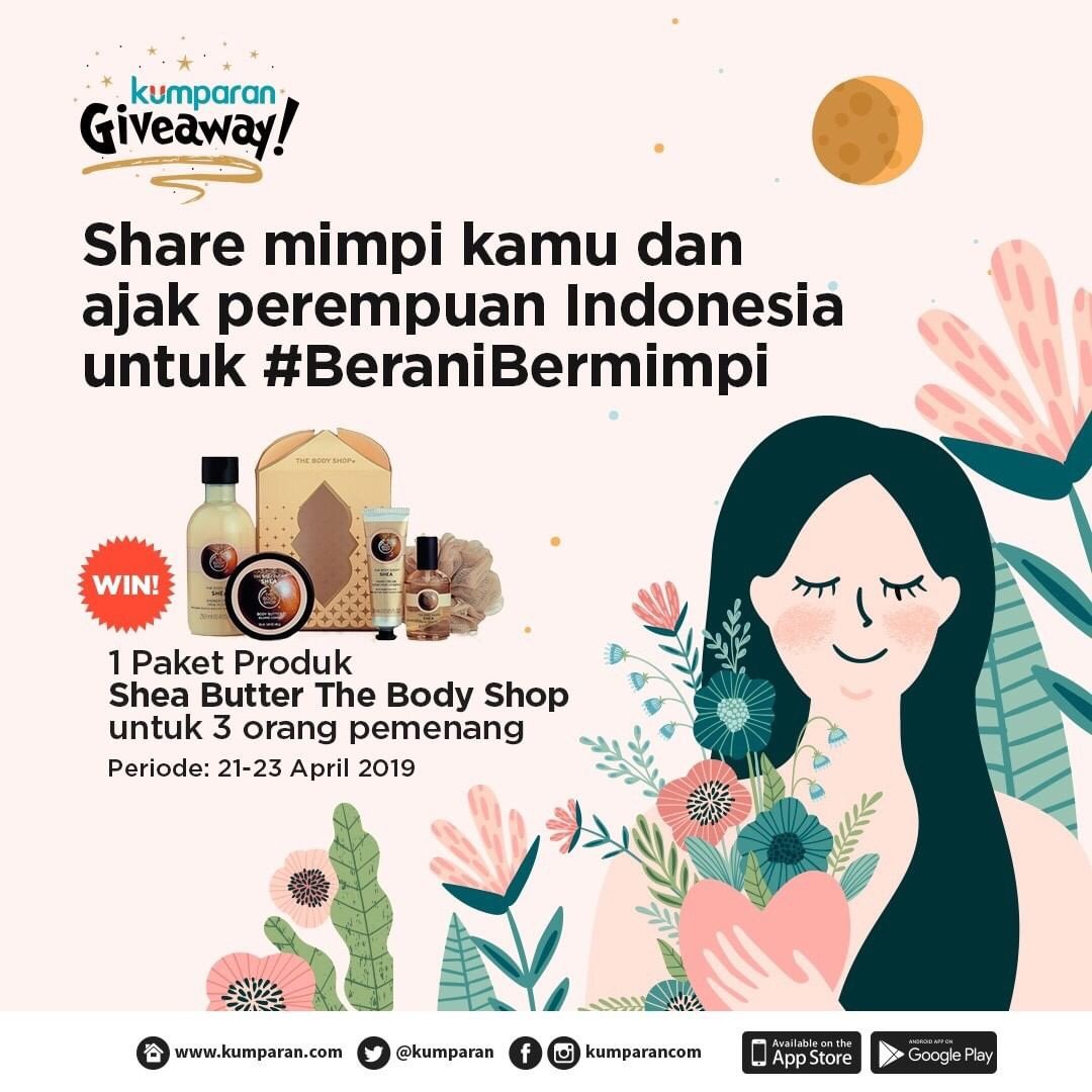 sofyanifitria's tweet photo. Yuk ikutan...#kumparanGiveaway @kumparan Jadi perempuan harus #BeraniBermimpi besar https://t.co/7EEbfvNJp9