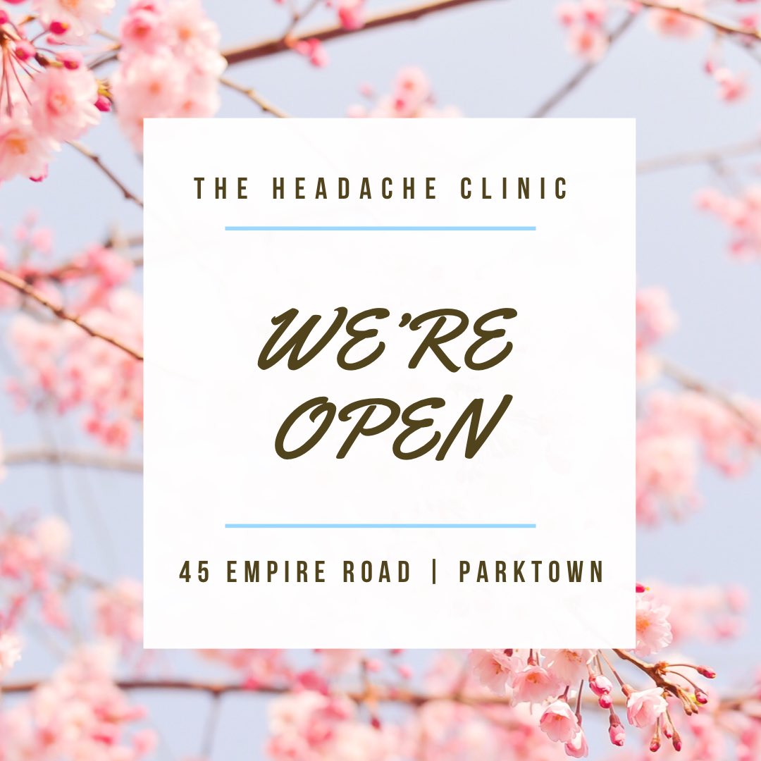 HeadacheClinic's tweet photo. We hope you had a lovely Easter weekend. We’re open and here to help you. Call us on 0114840933 for an appointment. https://t.co/UK8ga00uno