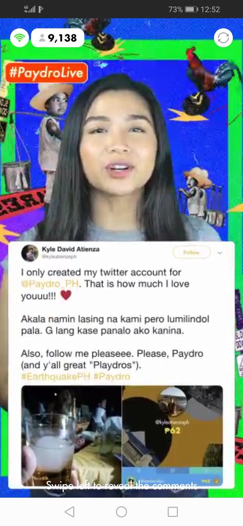 kyleatienzaph's tweet photo. Lucky shoutout from Ariana C β₯οΈπ
Thank you, @Paydro_PH! Ang bigtime na agad ng mga nanalo today.
#PaydroLive #Paydro
Referral code: @kyleatienzaph https://t.co/cPvJ5aa0iU