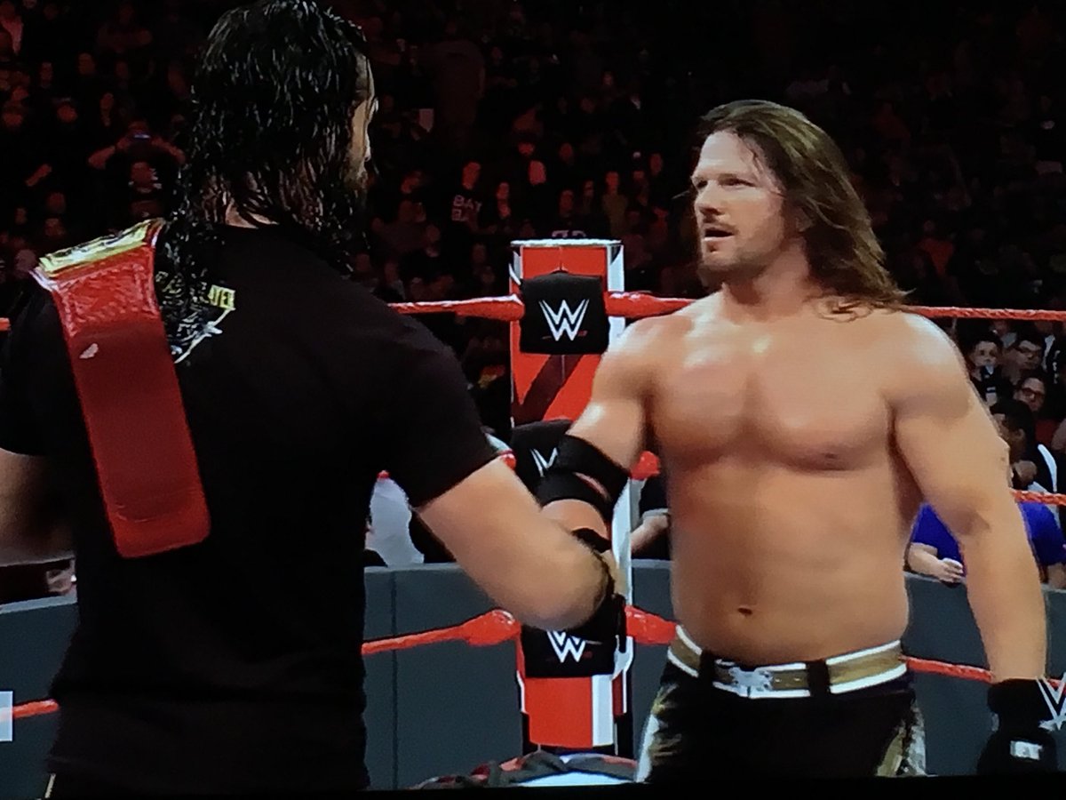 MundaneJasmine's tweet photo. Seth Rollins vs AJ Styles is gonna be so good that 'The Architect' better get his blueprints ready because AJ will have to build that house up again lmao.
Because they're gonna tear the house down. Aye aye?😂😏

I'm sorry I'll stop. 

#MITB #SethRollins #AJStyles #RollinsVsStyles https://t.co/xtFeO1rLDO