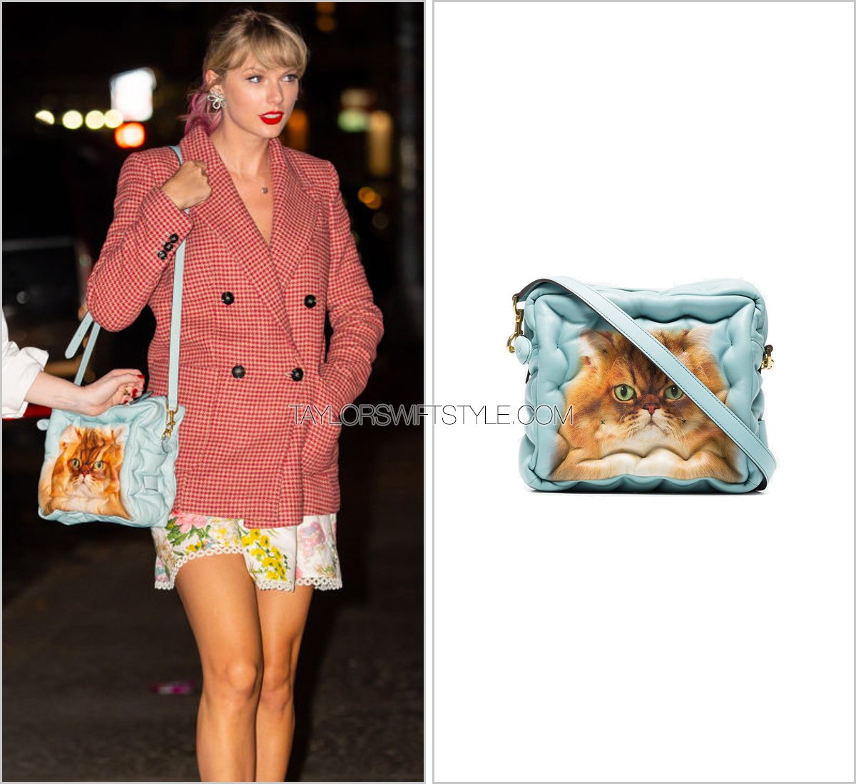 Sarah Chapelle on X: Taylor Swift carries a @Topshop backpack — December  8, NYC.   / X