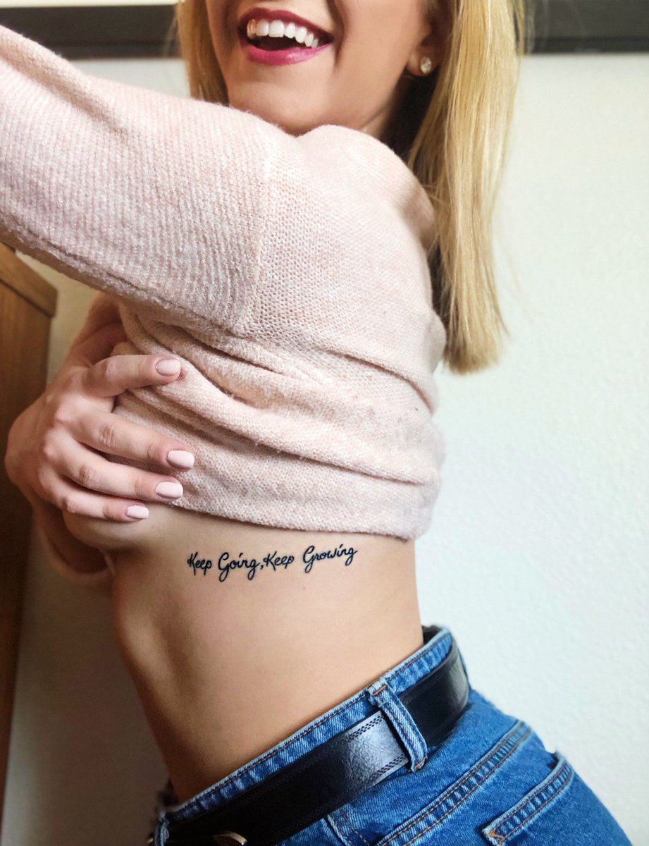 Gina Rizzo on X: "My first tattoo. My personal mantra. A reminder that I GROW through whatever I GO through. This is a blog about how I turned a pretty rough conversation