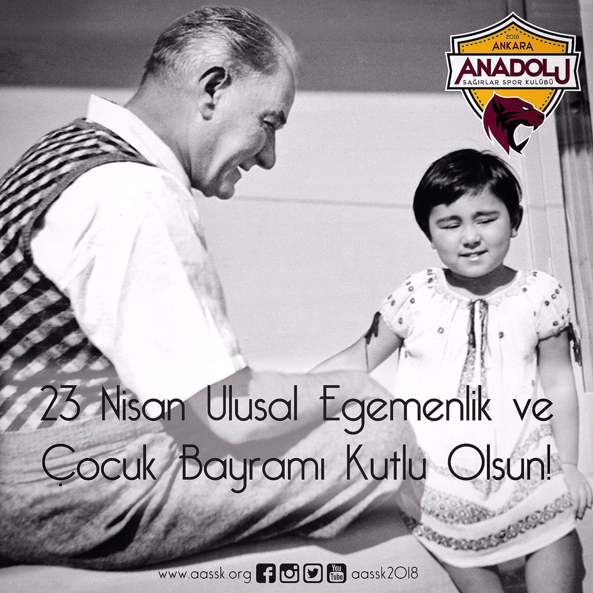 23 Nisan Ulusal Egemenlik ve Çocuk Bayramımız Kutlu Olsun! #23nisan #cocukbayrami #aassk #aassk2018