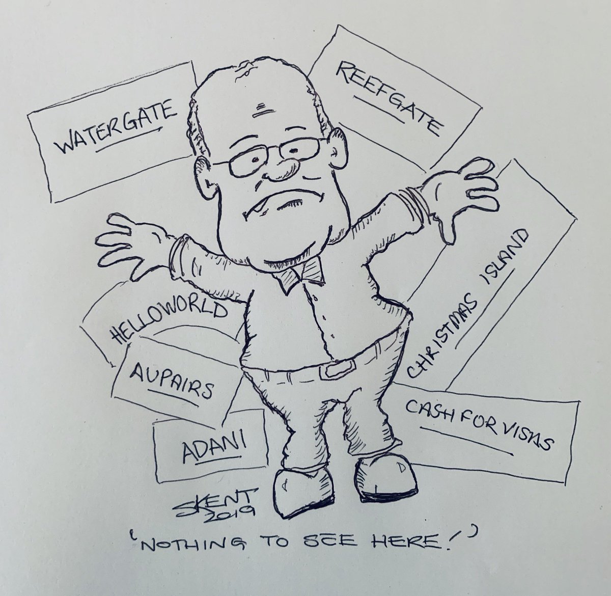 StevewithFacts's tweet image. After over 5yrs it’s time to turf this clown &amp;amp; his cover up mates out #watergate #reefgate #helloworld #ChristmasIsland #aupairs #adani #cashforvisas #auspol2019 #ABC730 #TheProjectTV