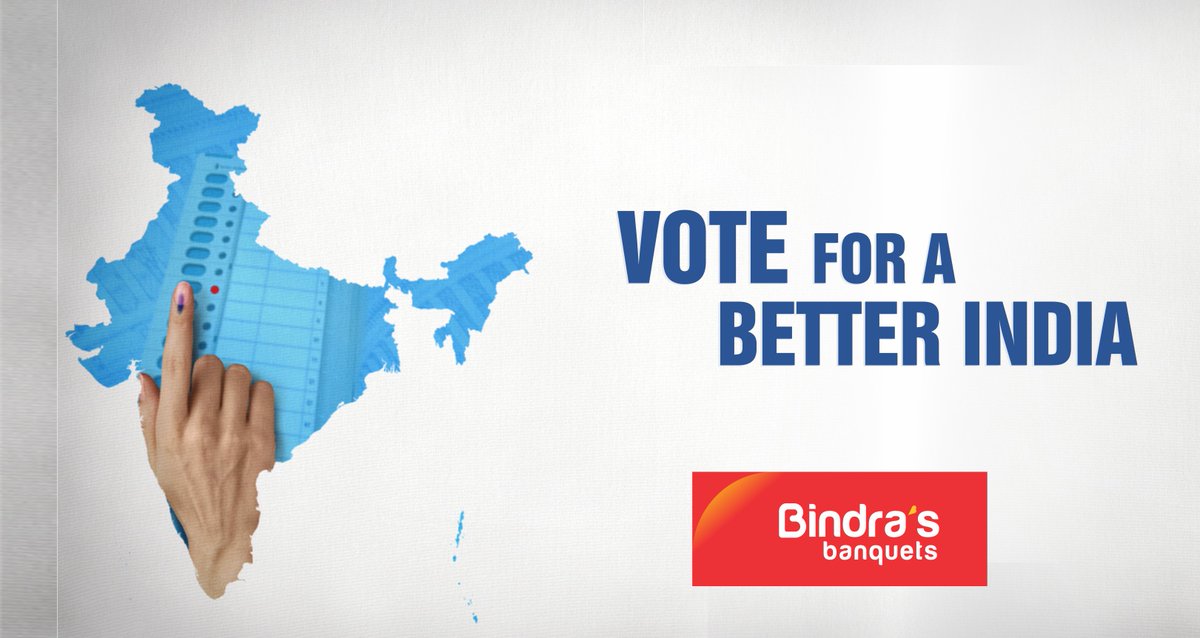 BindrasBanquet's tweet photo. We urge you to go out and vote for a better India.

#Election2019 #LokSabhaElection2019 #Phase3 #VotingRound3 #VoteKaro #VoteForIndia #SabseBadaRound #TuesdayThoughts #VoteForChange #VoteForBetterIndia #Democracy #LoksabhaElection #voting #Pune #Maharashtra #India https://t.co/TPfA0Z7NmM
