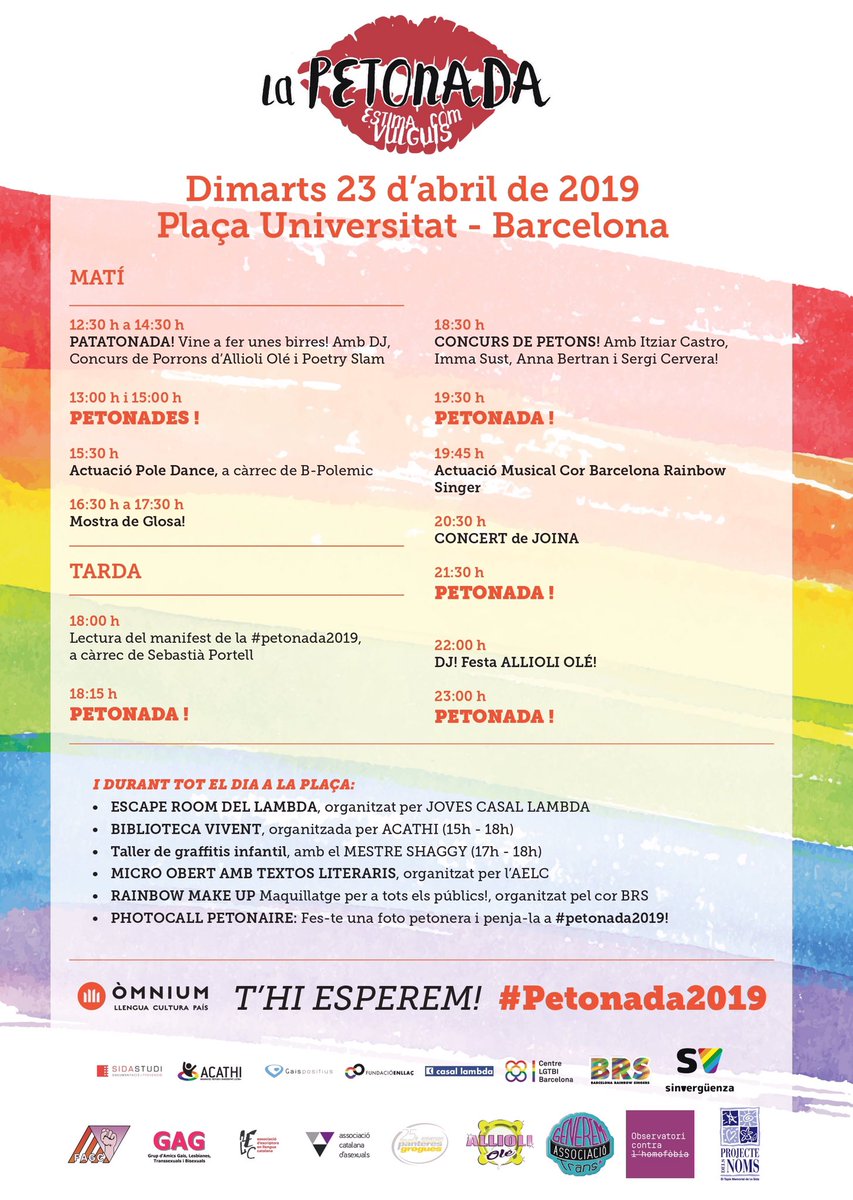 petonada's tweet photo. Aquí teniu la programació de la festa!👇🏼 https://t.co/1TcvAyGTFa