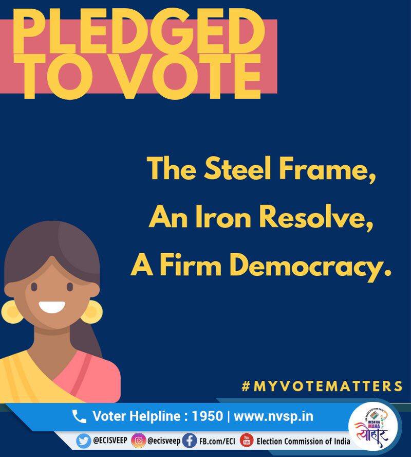 vibagg's tweet photo. Participate in the festival of democracy and make your precious vote count.
#everyvotematters https://t.co/zsWjeECMTf