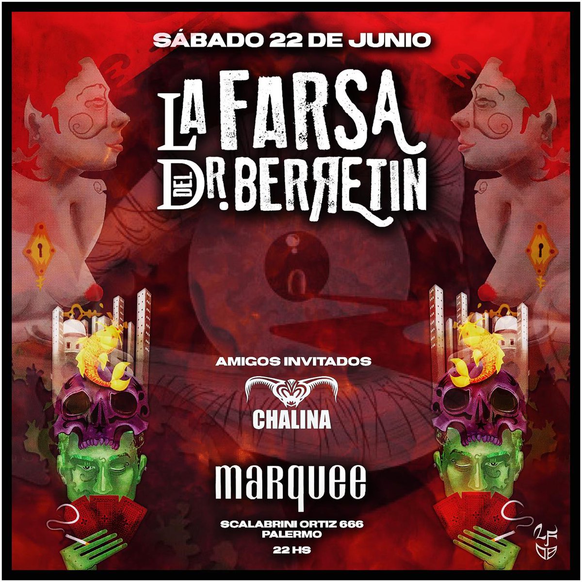 SE VIENE EL PRIMER FECHON DEL AÑO🎉🎉🎉🎉🎉
Y VOS TENES QUE ESTAR AHI🎈🎈🎈🎈🎈#22dejunio #FIESTA
<a href="/LaFarsadelDrB/">LaFarsadelDrBerretin</a>
Banda invitada <a href="/Chalinaoficial/">Chalina Rock</a> 
Cupos limitados!!!
Entradas por inbox!