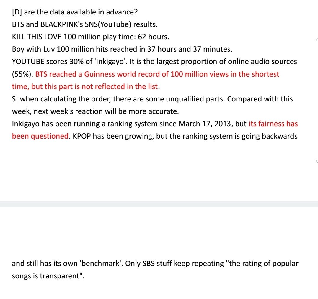 monkey_yesok's tweet photo. If sbs cannot give a REAL reason why BTS is not able to be on the chart, why not just shut up and give our score back. #SBScheat #BTS #dispatch bts https://t.co/e8iPPu4D8K