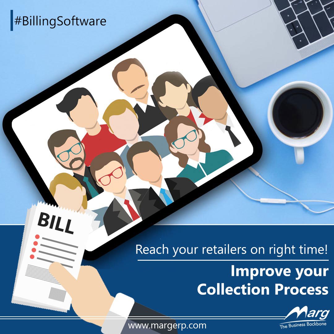 Bill Tagging: Generate Area/ Route/ Salesman wise outstanding list and issue to collection agent with Tag Number as per customers’ scheduled time. #MargERP #BillingSoftware
Call for a free demo: 9999999364
margerp.com