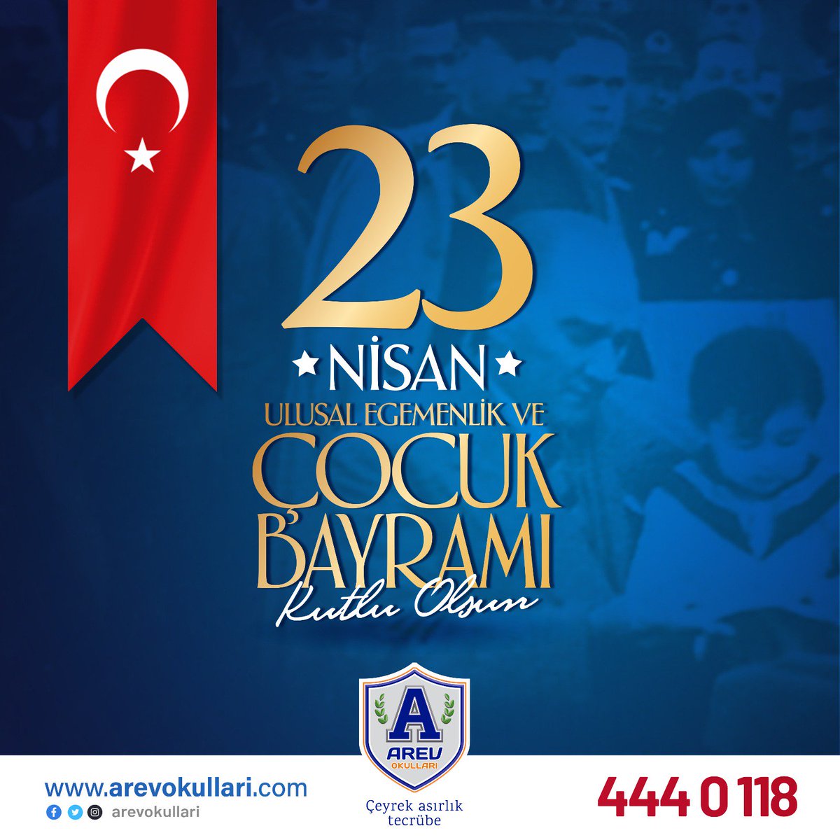 Geleceğimizin teminatı tüm çocuklarımızın 23 Nisan Ulusal Egemenlik ve Çocuk Bayramı kutlu olsun! 
#23Nisan #İzBırakanNesiller #AREV