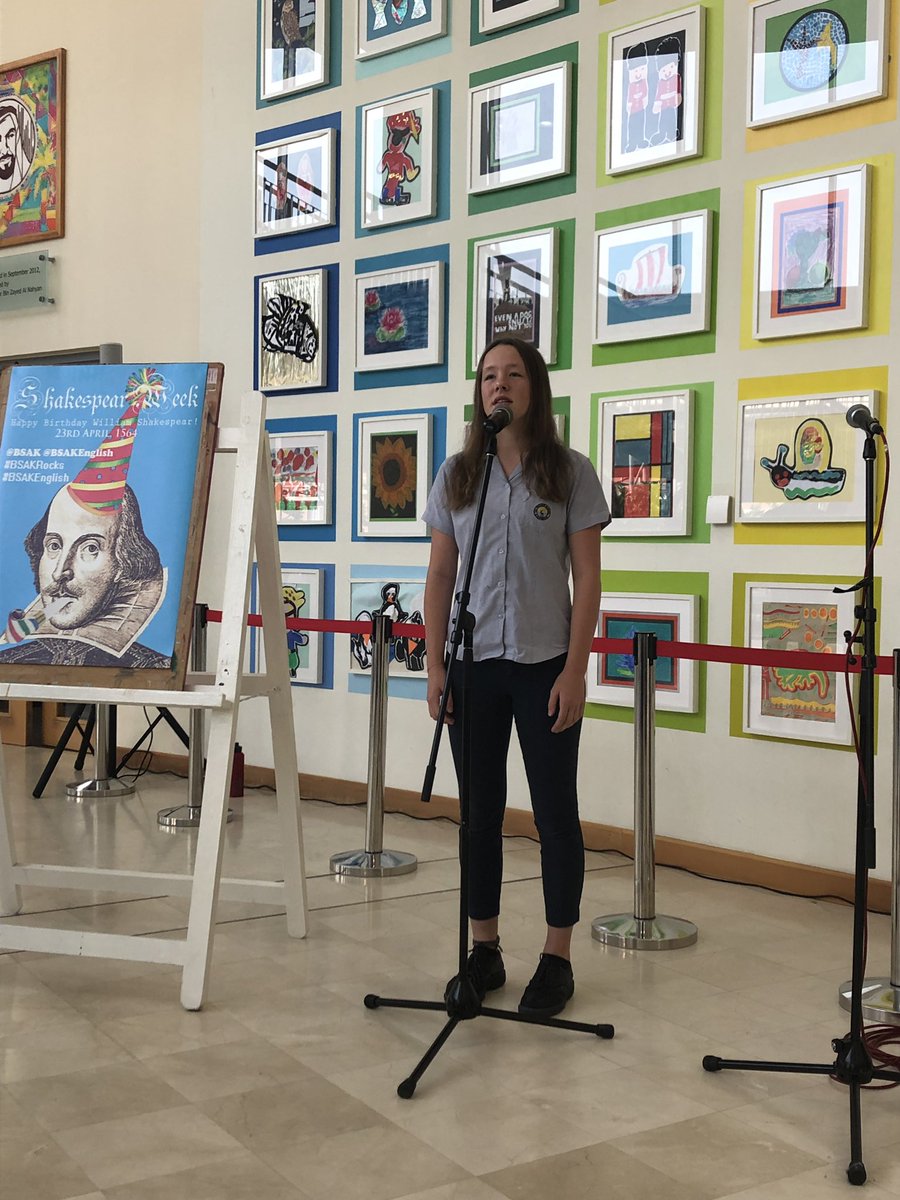 BSAKenglish's tweet photo. Some amazing performances from our talented RADA students to kick off Shakespeare’s Birthday 🎁🎈#thouartexceedingexpectations #HappyBirthdayShakespeare #Shakespeareweek2019 https://t.co/OdnsgeeuUm