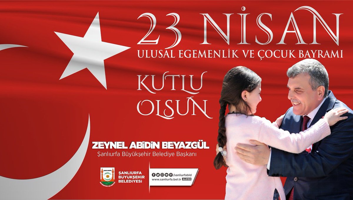 sanliurfabld's tweet photo. Geleceğimizin teminatı olan çocuklarımızın #23Nisan Ulusal Egemenlik ve Çocuk Bayramı kutlu olsun. https://t.co/cDGBEtvZZ4