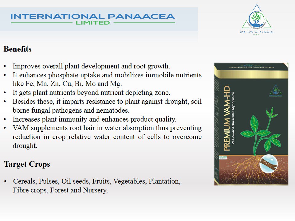 IPLBiologicals's tweet image. To increase #plant #immunity and enhance #product #quality, we suggest our best product #VAMHD to our #farmers
#organic #farming #agriculture #crops #fruits #vegetables @IPLBiologicals