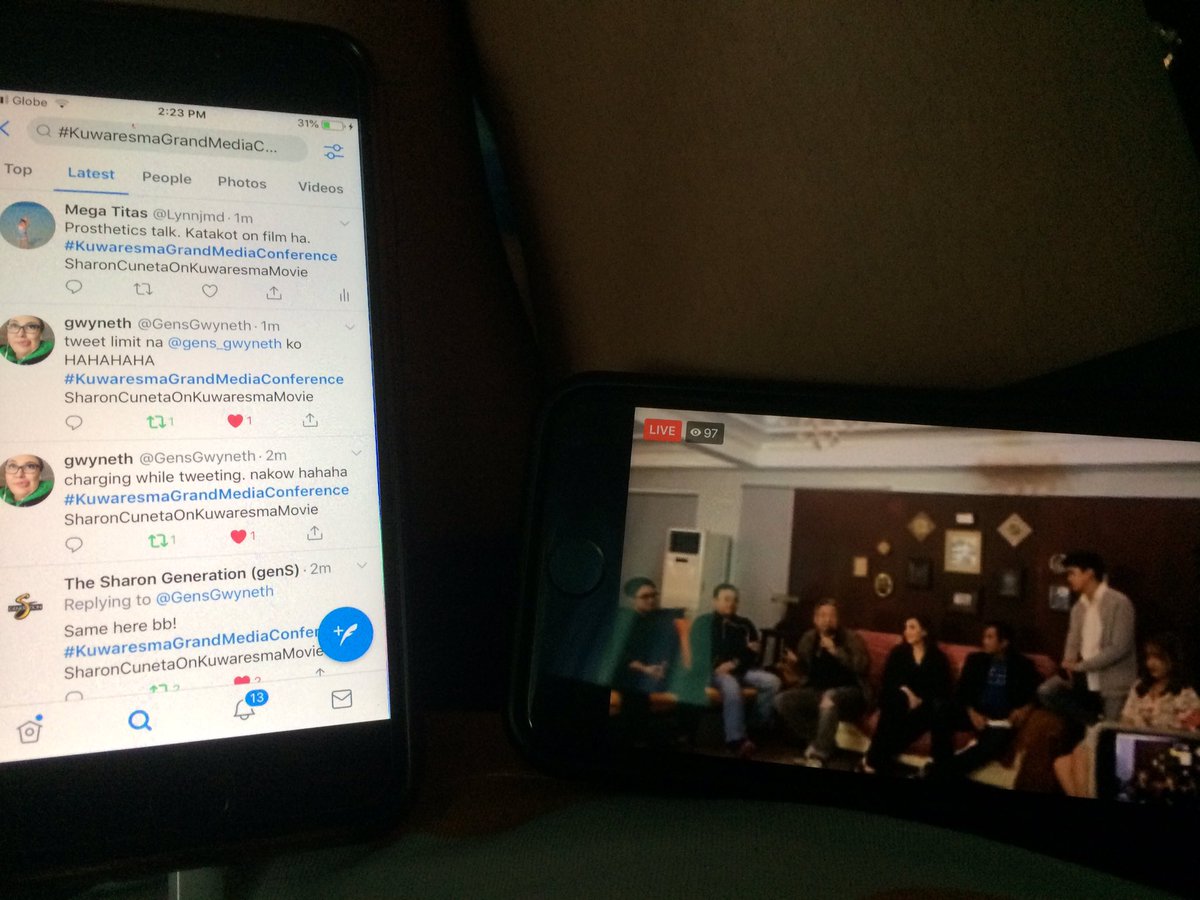 GenS_16's tweet photo. Tweeting while watching. #KuwaresmaGrandMediaConference
SharonCunetaOnKuwaresmaMovie https://t.co/6g1BAAa2S3