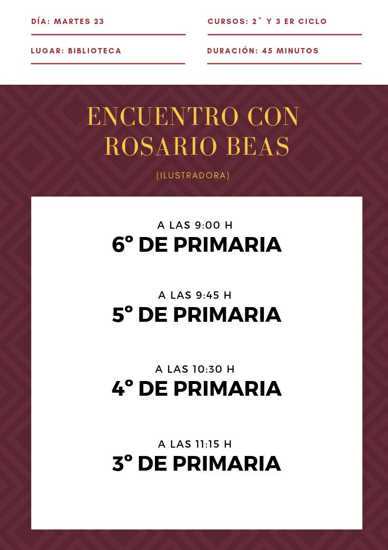 BIBLIOFANTASIO's tweet photo. ¡Feliz #DíaDelLibro!, hoy contamos con la visita de la #ilustradora @RosarioBeas #brumagrafica para 2 y 3 ciclo 😁👏👏 #L1bbeeGr #bibliotecaescolar #becrea @BECREAGR @ceip_nevada @LibroAbierto_BE https://t.co/1XOz80U5NQ