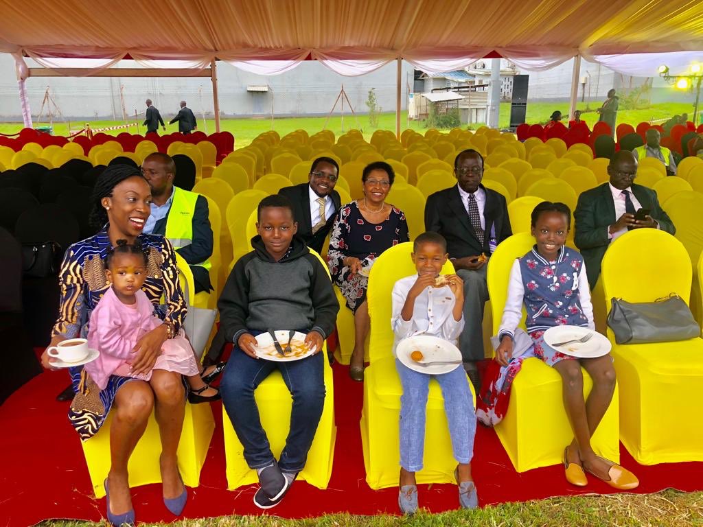 SarahBireete's tweet image. Part of the crew waiting to receive the Uganda Airlines #Bombardiers #Entebbe