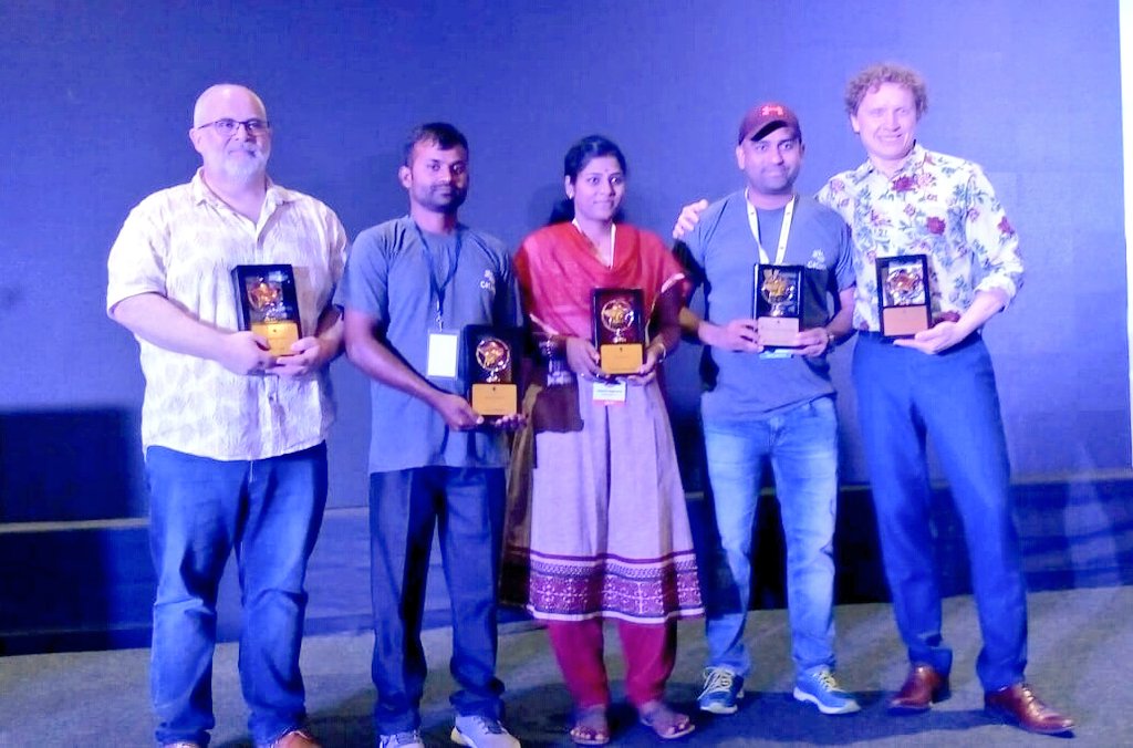 SharpEconomy's tweet photo. Thanks so much @mcbeniwal Sir,
@dbeniwal21sir, @CsharpCorner
#Surprising day in my #Life.
#Csharp community have choose five #Superheroes of the community at #CSharpCon19. I received a #Eklavya_Award
@noopman @debug_mode
@NilaMeganathan @ajsondev https://t.co/N9QpmkyCA3