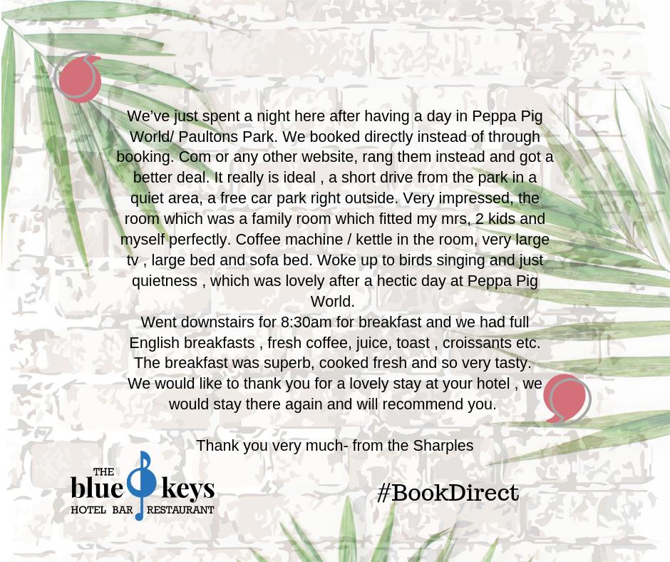 BlueKeysHotel's tweet image. TUESDAY THANKS: Guest Gratitude. There is nothing better than when your guests love staying!! 😚