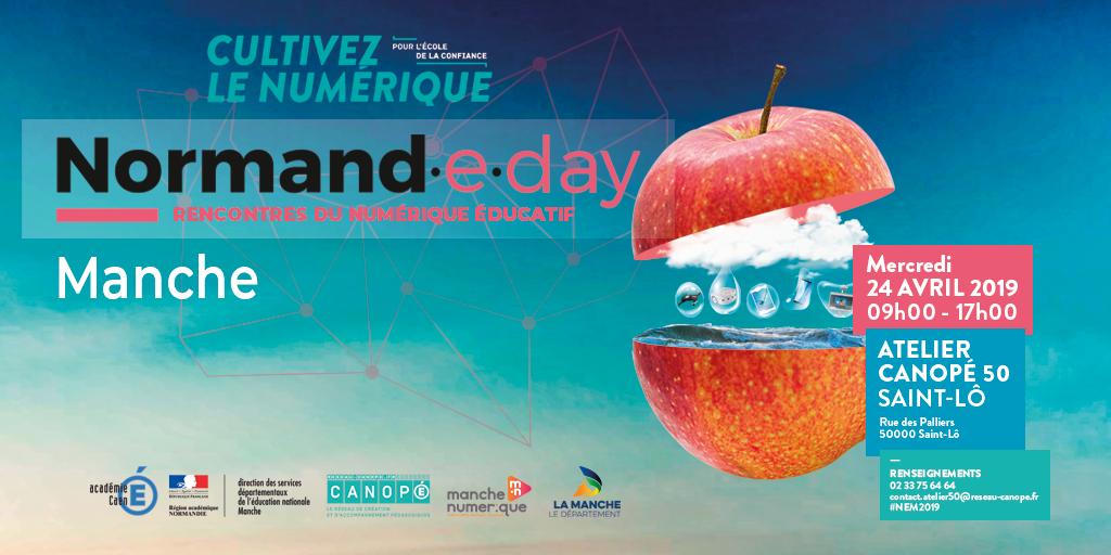 Canope_50's tweet photo. ‼️C'est DEMAIN ‼️#Normandedays2019 🍏🍎à l'Atelier @Canope_50 
Le rendez-vous départemental du #numérique éducatif avec des ateliers, des témoignages (et un food-truck 🍕). #robots 🤖, @Ozobot , #webradio, #3D  ...
Inscriptions ➡️ https://t.co/QuJfrsjdUU https://t.co/F4R5Gp6kPv