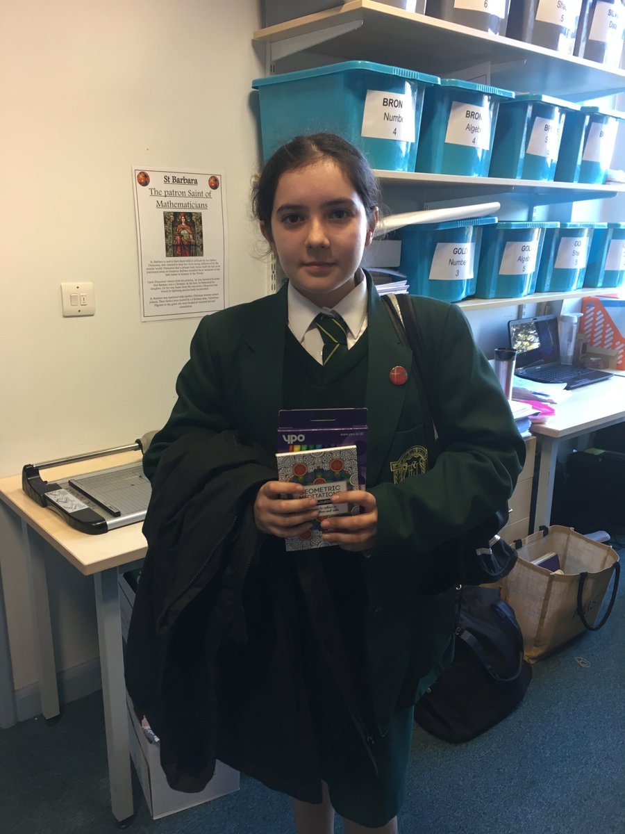 Congratulations to Sophie from 7C on winning the March Maths Challenge. Well done!