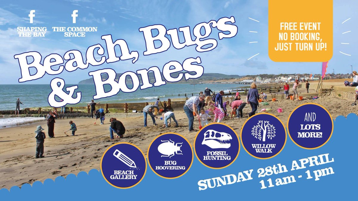 Head to #ScienceBeach #SandownBay #IsleofWight for the free family favourite Beach,Bugs & Bones! Sunday 28th April....