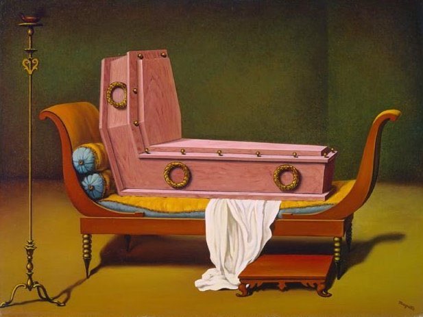 Brindille_'s tweet photo. Avant / Après 
“Madame Récamier” de Jacques-Louis David
“Madame Récamier de David” par René Magritte https://t.co/GFH8XCHvbW