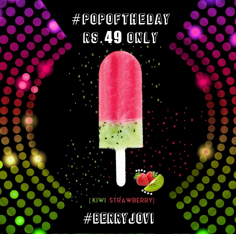 Discopopsindia's tweet photo. Pop with #BerryJovi today for Rs.49/- only. 
Time to make our #Tuesdays Trippy with our season's special Strawberry Kiwi Popsicle
#POPoftheday offer valid across all #DiscoPops Outlets
#DiscoPopsIndia #Summer #OfferOfTheDay 
#Popsicle #FreshFruits #DiscoPopstars #TuesdayThoughts https://t.co/X142NTY1hj